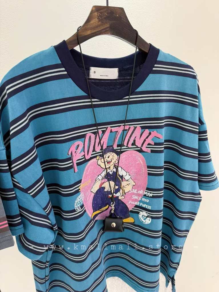 ☀️初夏優惠☀️ retro cartoon撞色Lace Tee