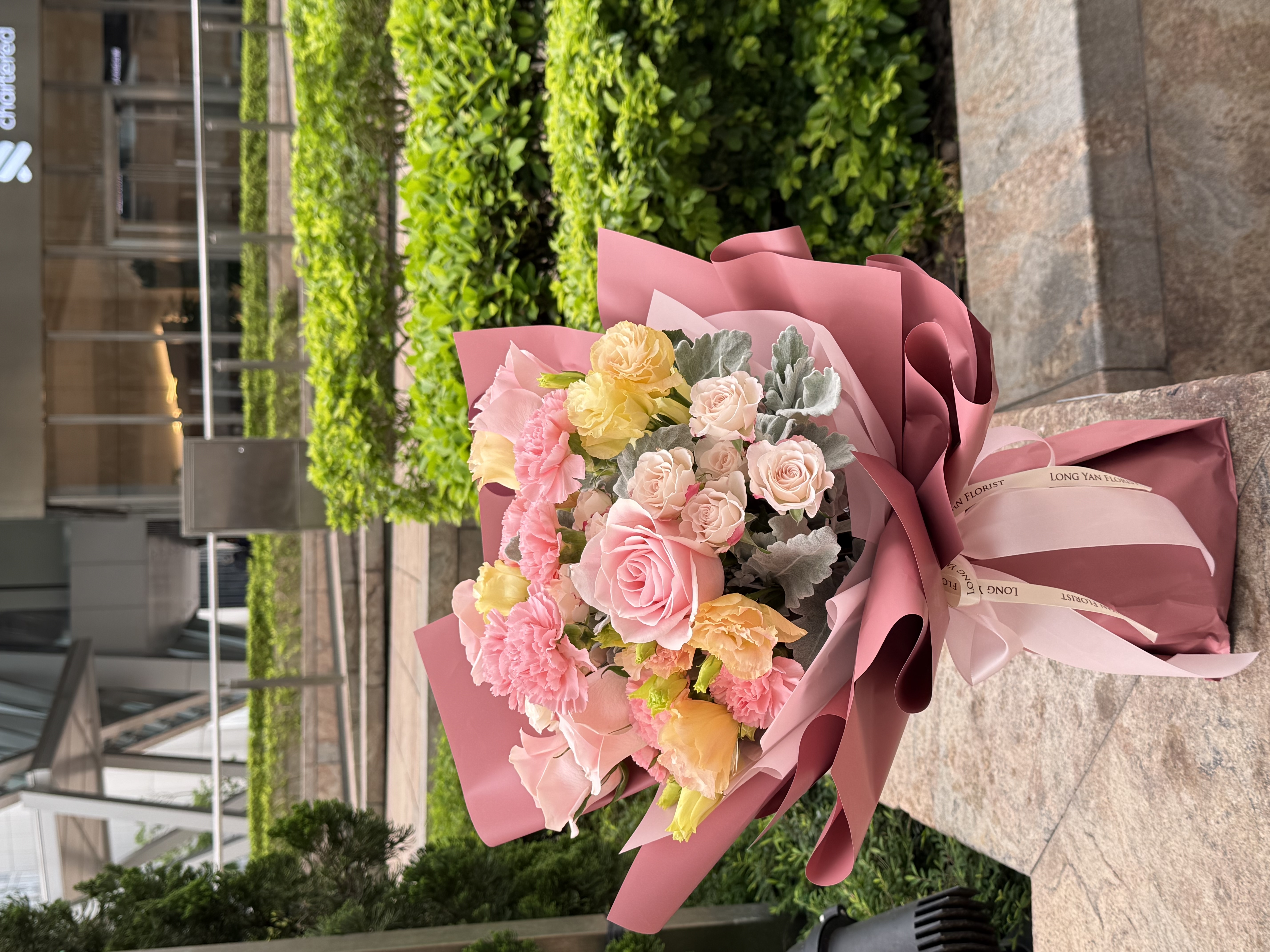 粉玫瑰配康乃馨_CA48005