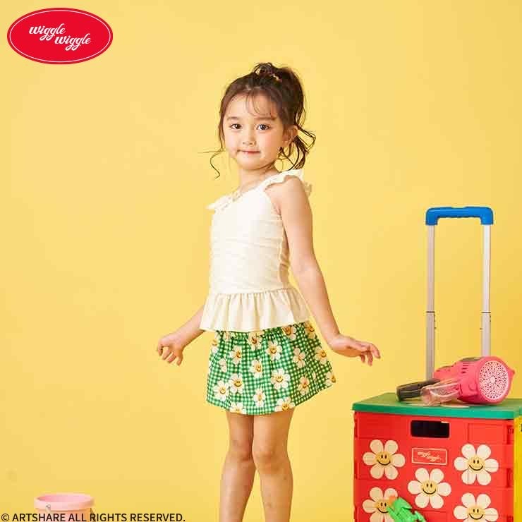 🇯🇵限時預訂 日本直送🇯🇵Wiggle Wiggle花花格紋分體泳衣