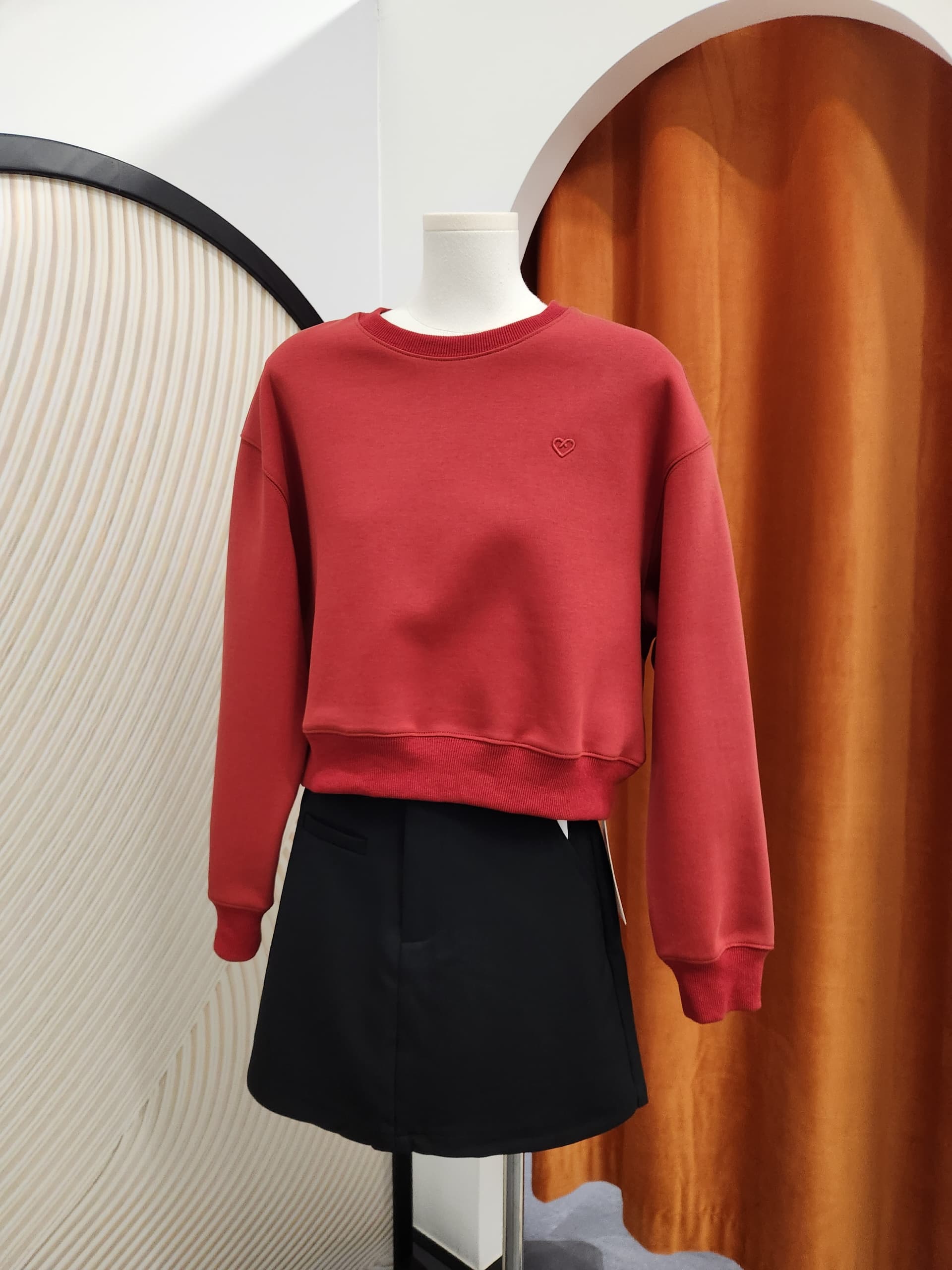 爱心长袖卫衣 Love Sewing Long Sleeves Shirt