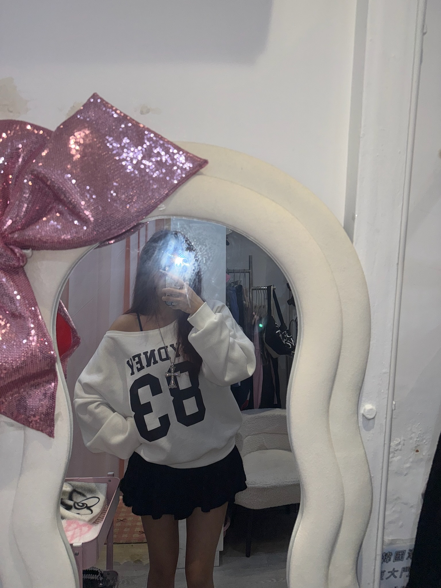 已售罄❌韓國83 oversized 露膊hoodie♠️