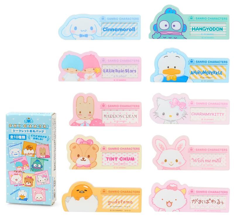 【日本直送】sanrio姓名扣針盲盒 (款式隨機) - 1件 - 現貨
