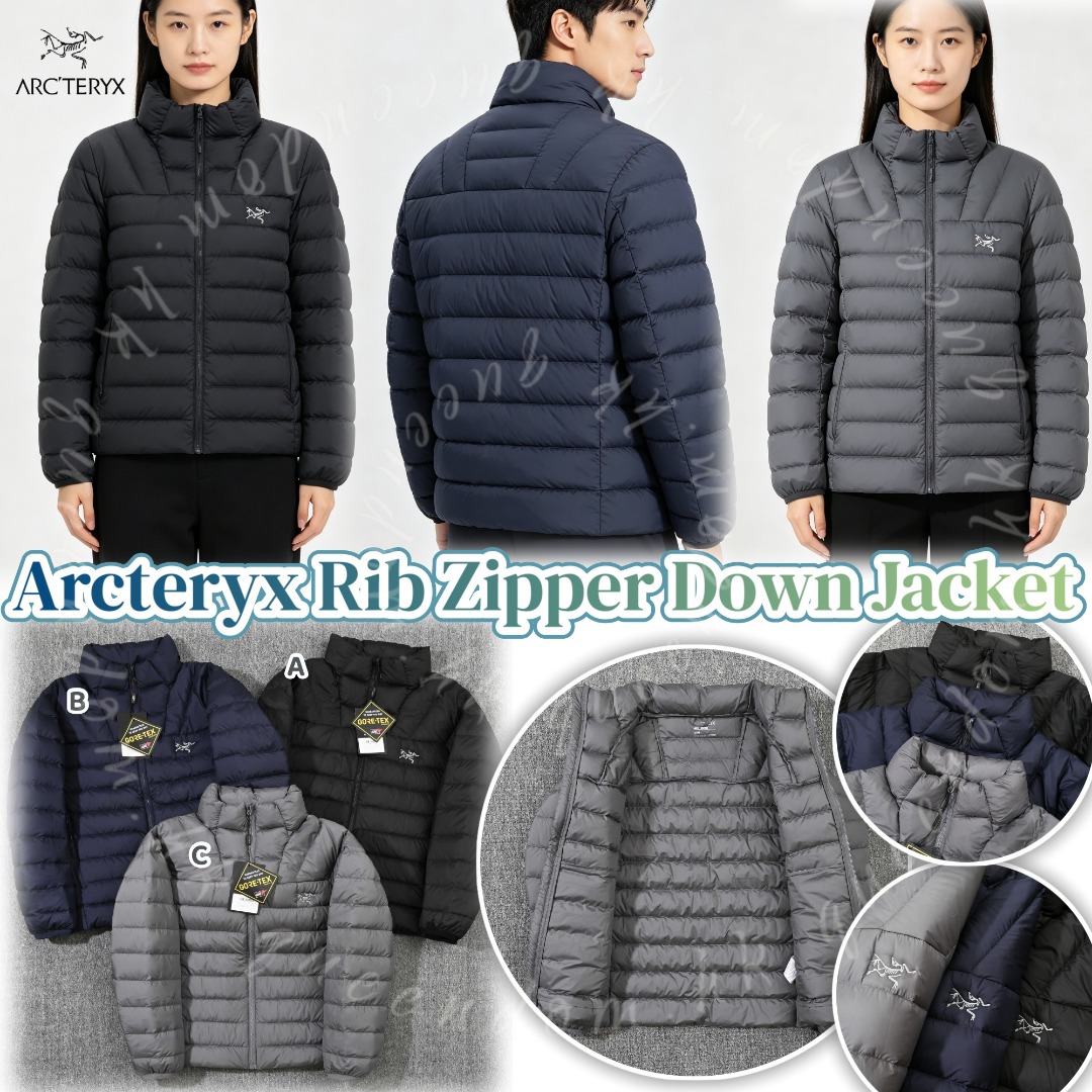 Arcteryx Rib Zipper Down Jacket 輕量化排骨立領拉鍊羽絨服