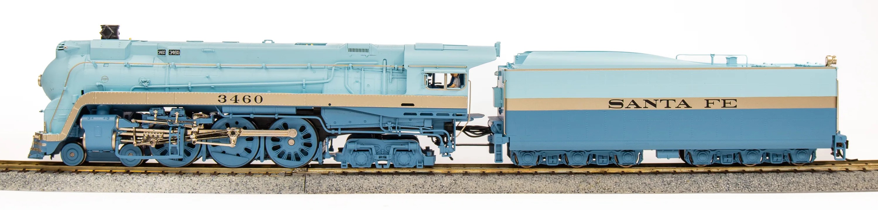BROADWAY LIMITED HO ATSF Blue Goose DCC Sound and Smoke