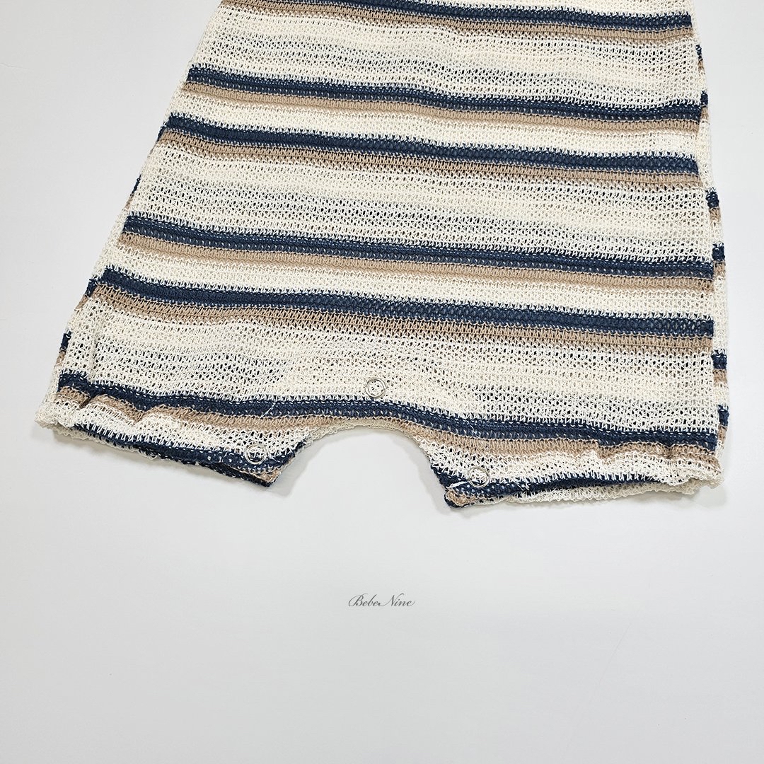 ☀️預訂 韓國直送☀️🇰🇷Bebenine兩色撞色條紋吊帶連身服