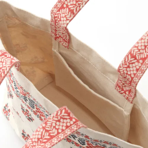 日本品牌🗾印度🇮🇳製造東歐傳統刺繡設計手拎帆布包現貨😍