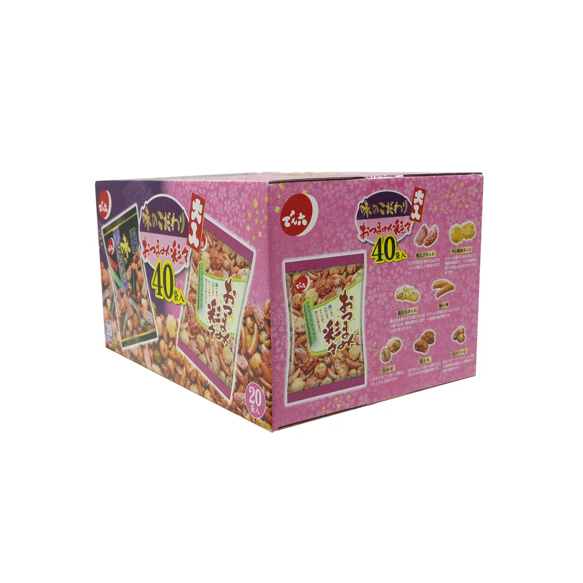 (網站產品) 日本直送 COSTCO 傳六 (Denroku) 味之次序 綜合米餅豆菓子 (40小包特大袋裝)