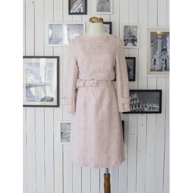 （SOLD OUT）1960s-Inspired Pink Dress - Size L (FM072)