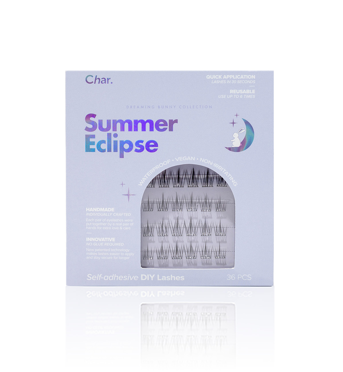 Char. 專利T形免膠水假眼睫毛（Summer Eclipse 36PCS）