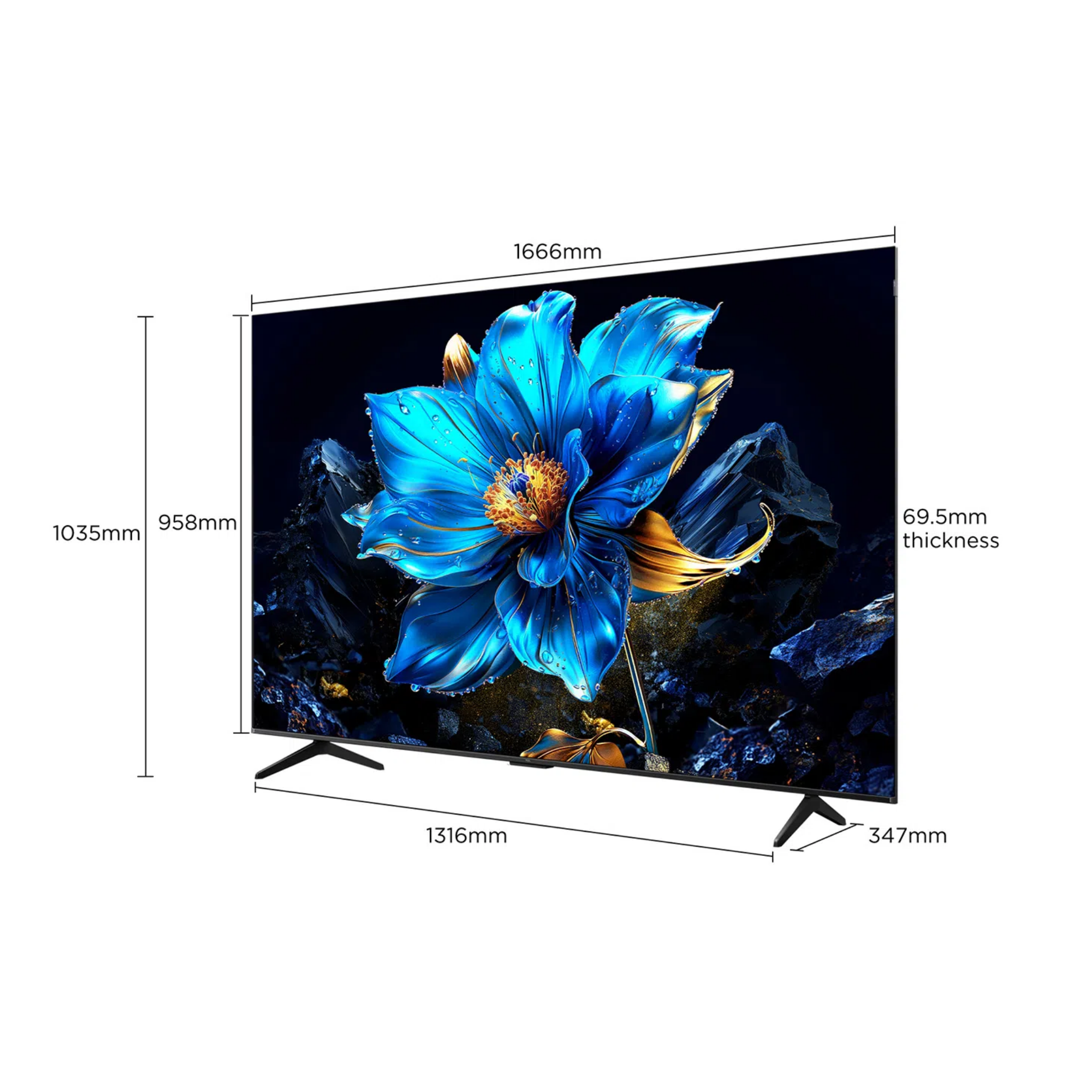 TCL 75" P7K Series 4K QLED Google TV (75P7K)