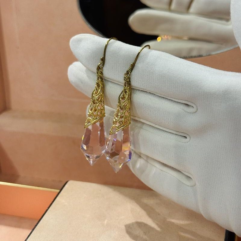 Vintage Glass Hook Earing (C033)