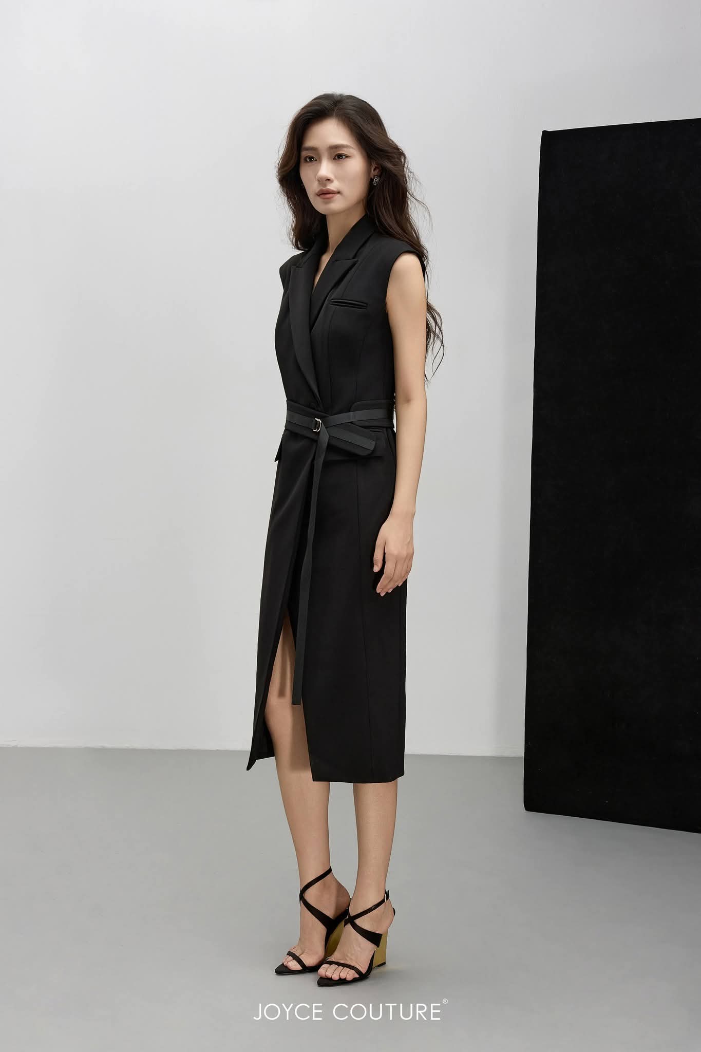 长款马甲连衣裙 D0344