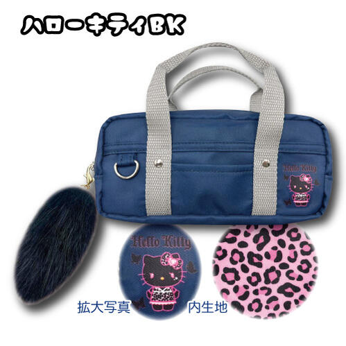 日本直送 Hello Kitty 牛仔布書包造型多功能收納包