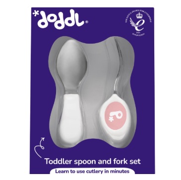 doddl 人體工學兒童學習餐具2件組