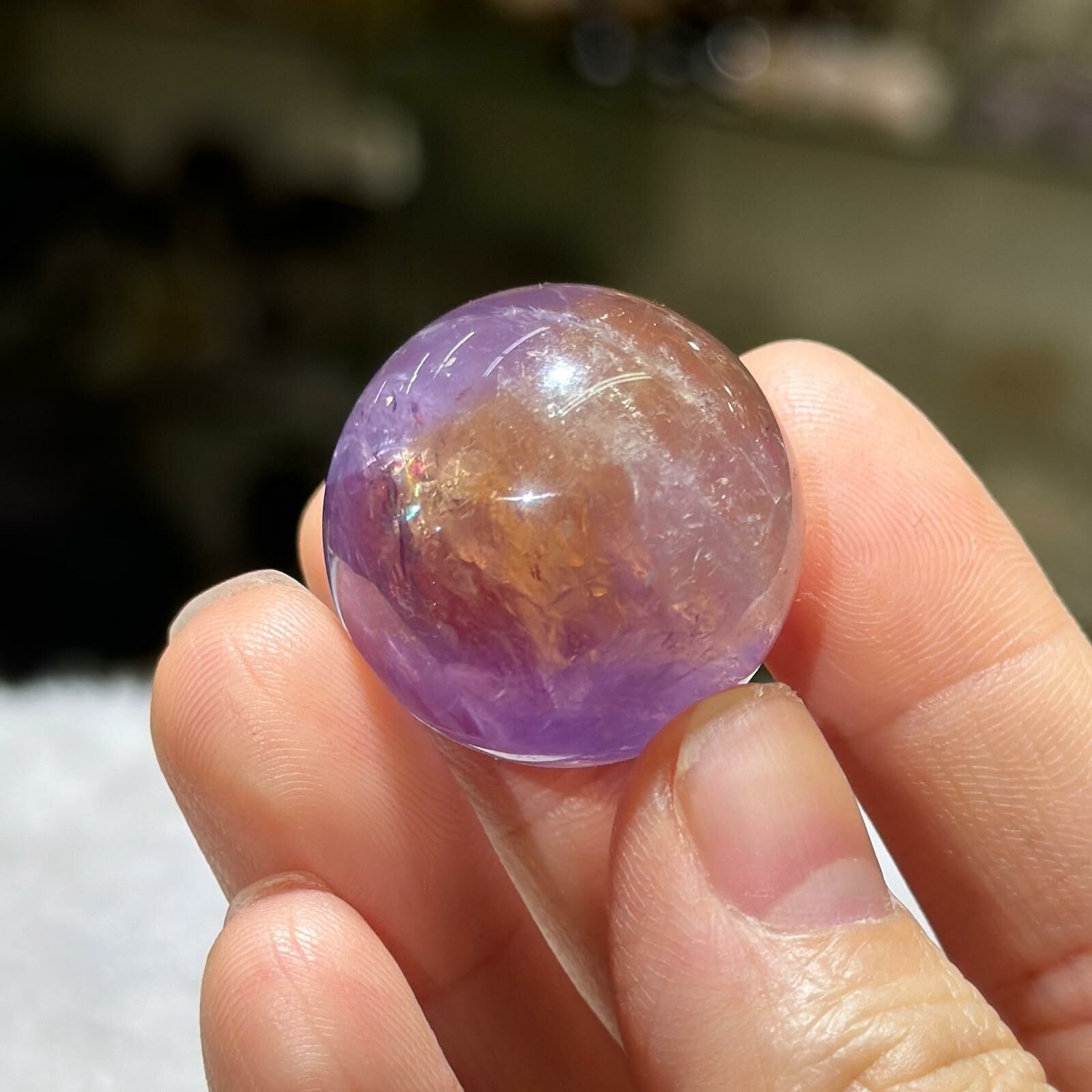 紫黃晶 球 - 2.5cm+/- (不連座)