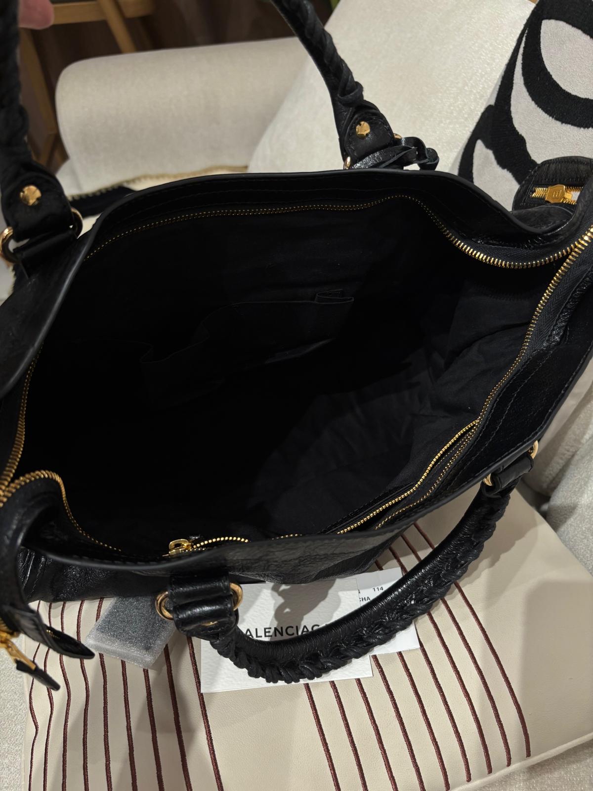 Balenciaga City Medium 黑色金扣 100%Authentic, 95%New ✅Mirror ✅Dust bag