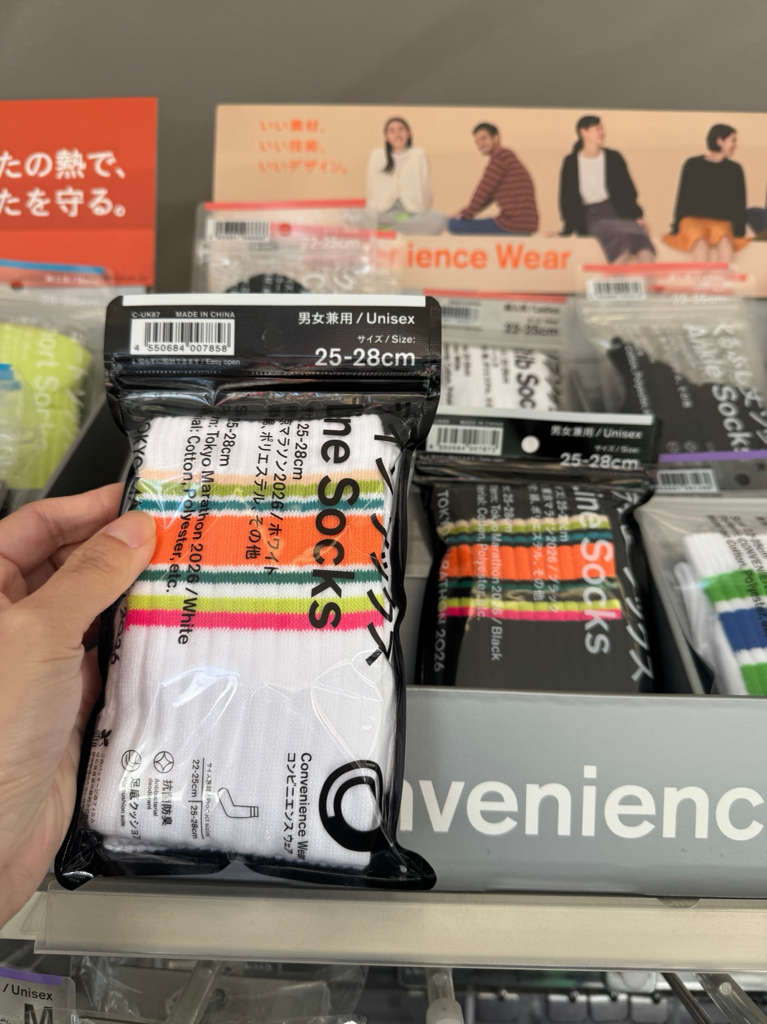 [連線商品需補運費]日本family mart Line Socks中長襪
