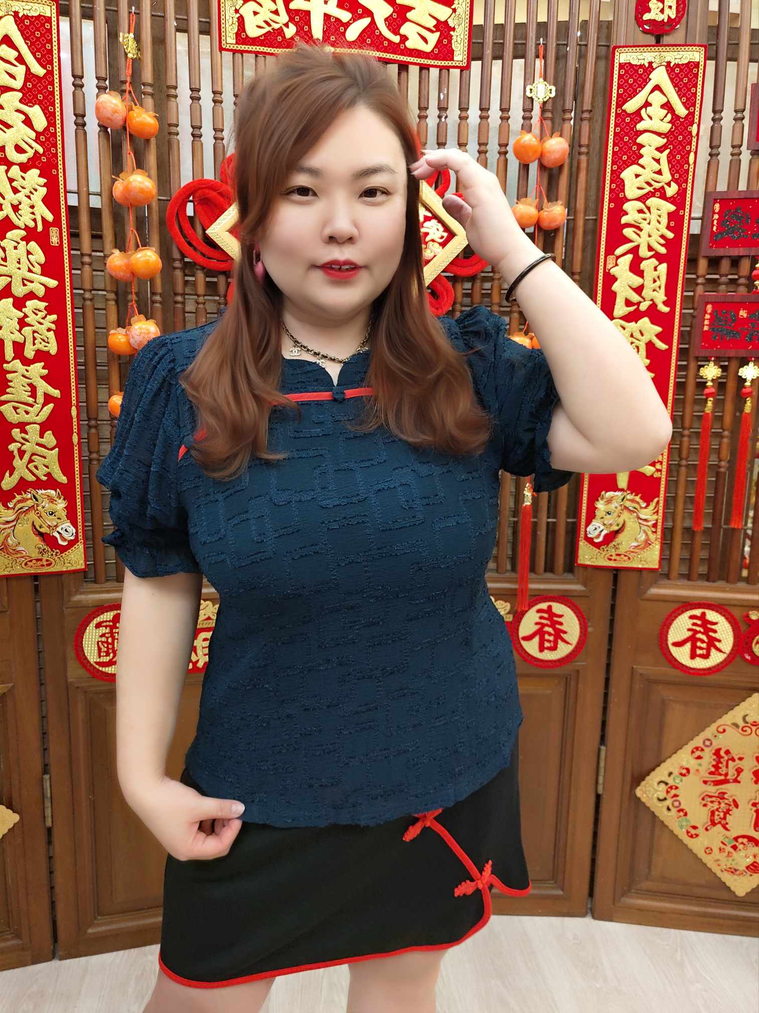 NJH02 BE#281953 顶级面料中式裤裙套装