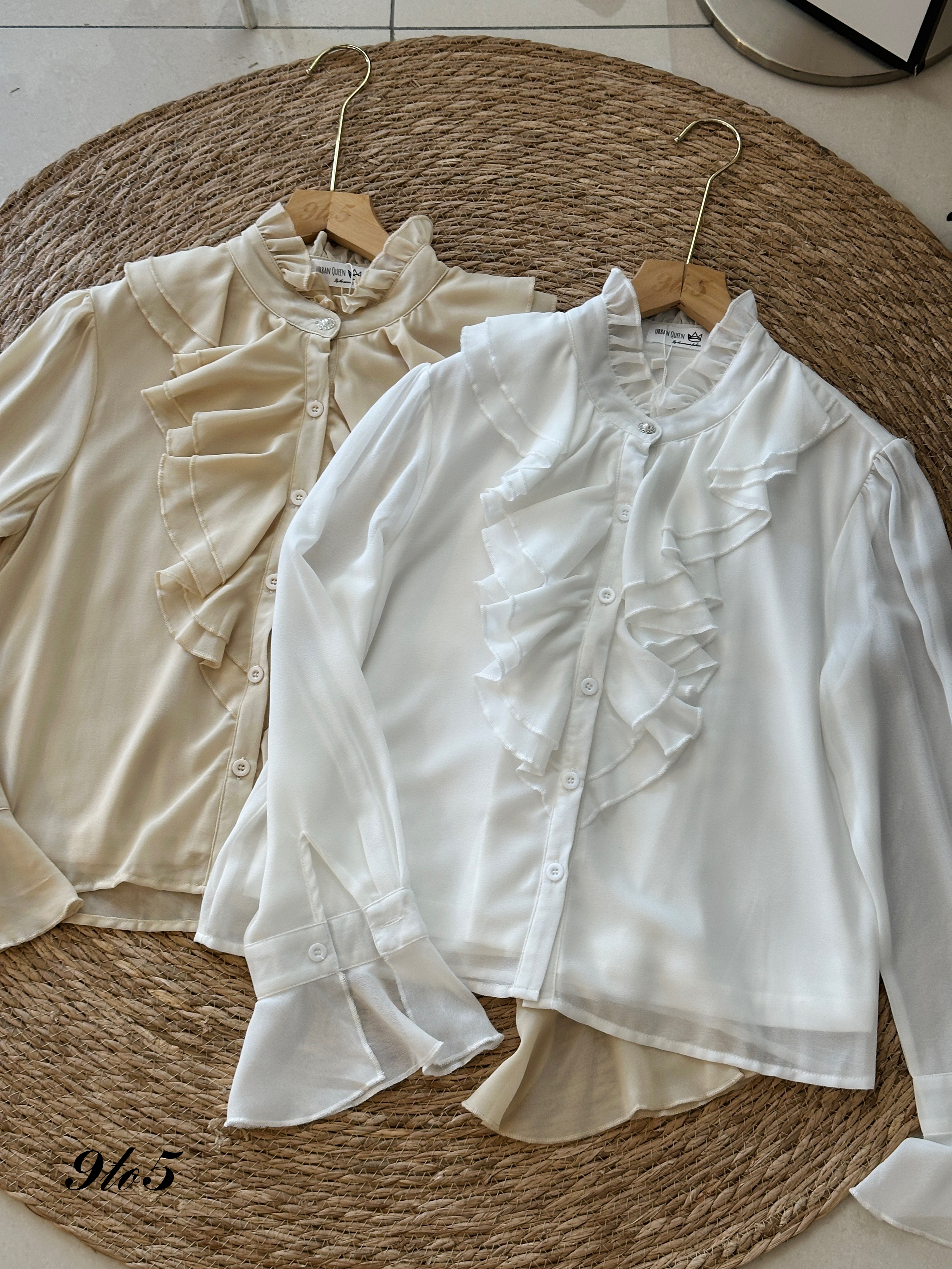 T3953 Ruffle Lace Top - 3 Colors