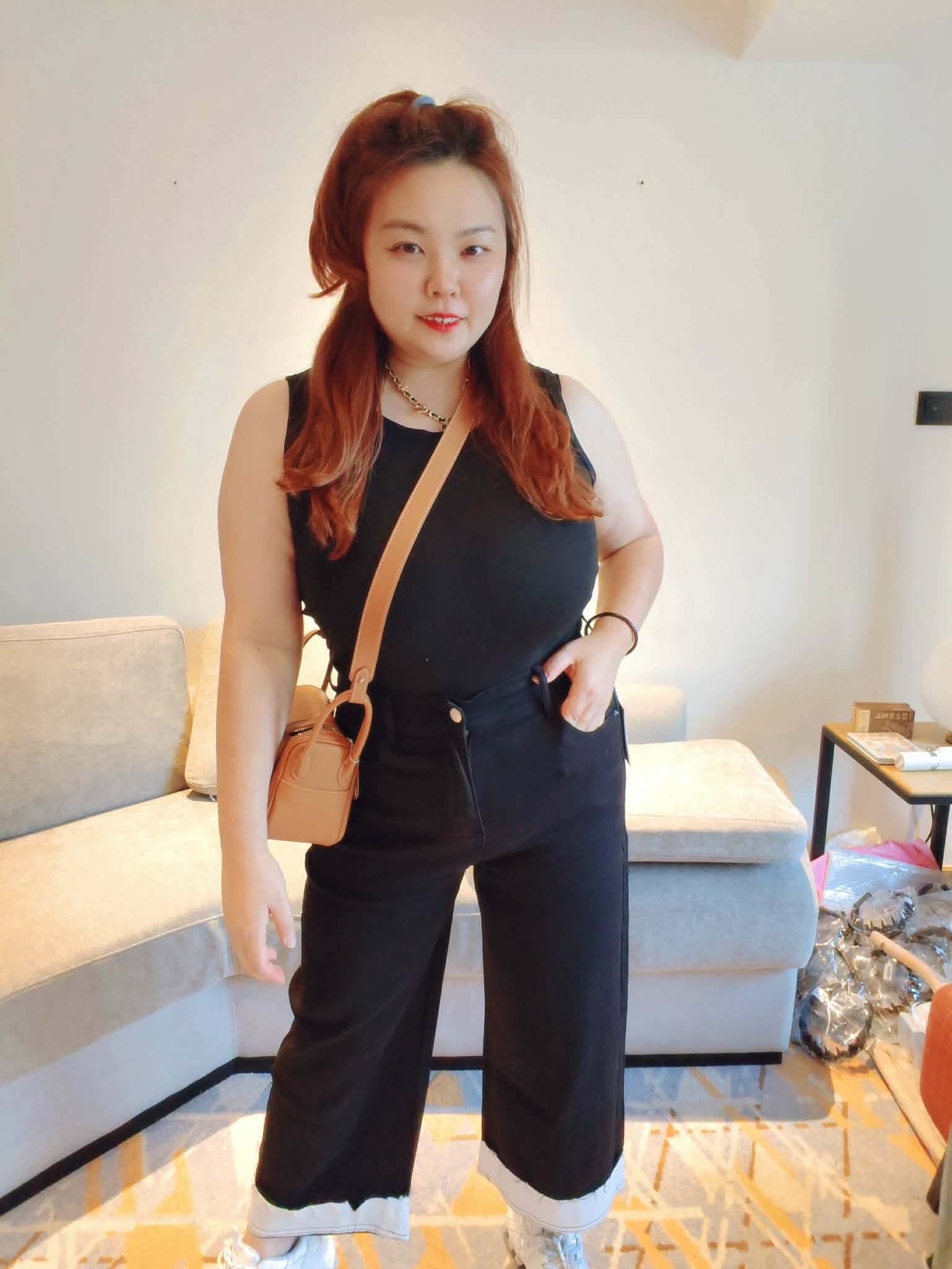 YPD01 6221 时尚翻边牛仔直筒9分裤