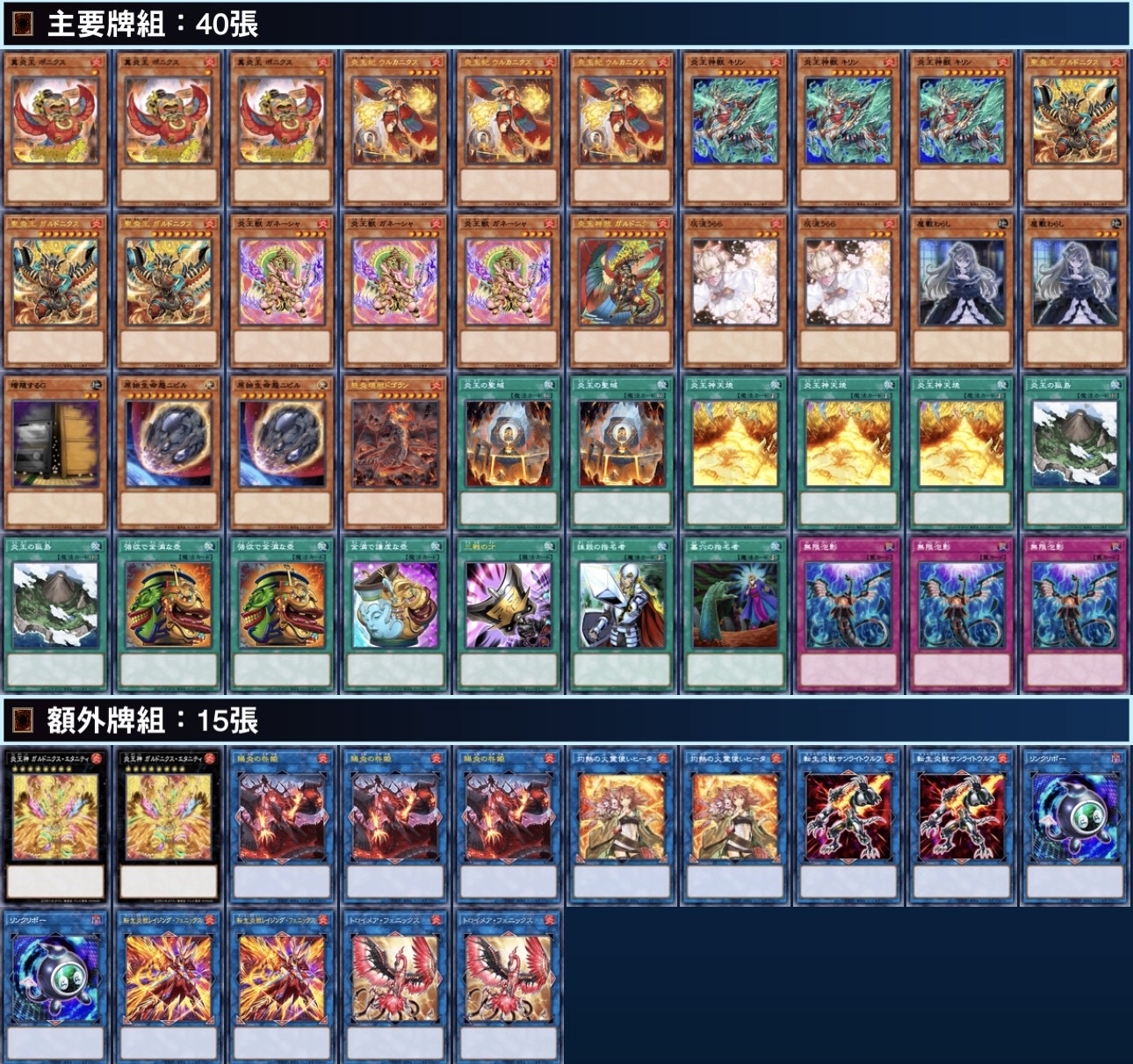 [2026.01環境] 炎王 牌組