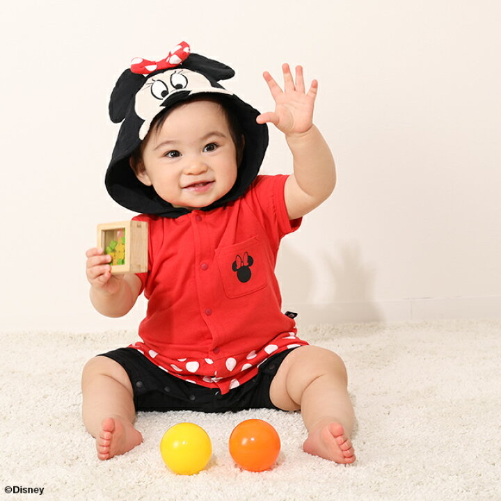 🇯🇵預訂 日本直送🇯🇵Babydoll x Disney五色人物造型連帽短袖連身服