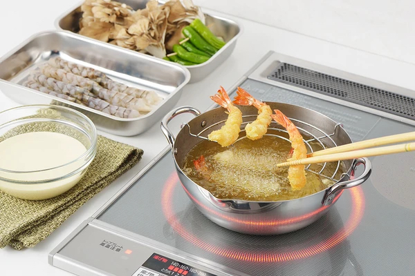 日本吉川鄉技不銹鋼天婦羅鍋