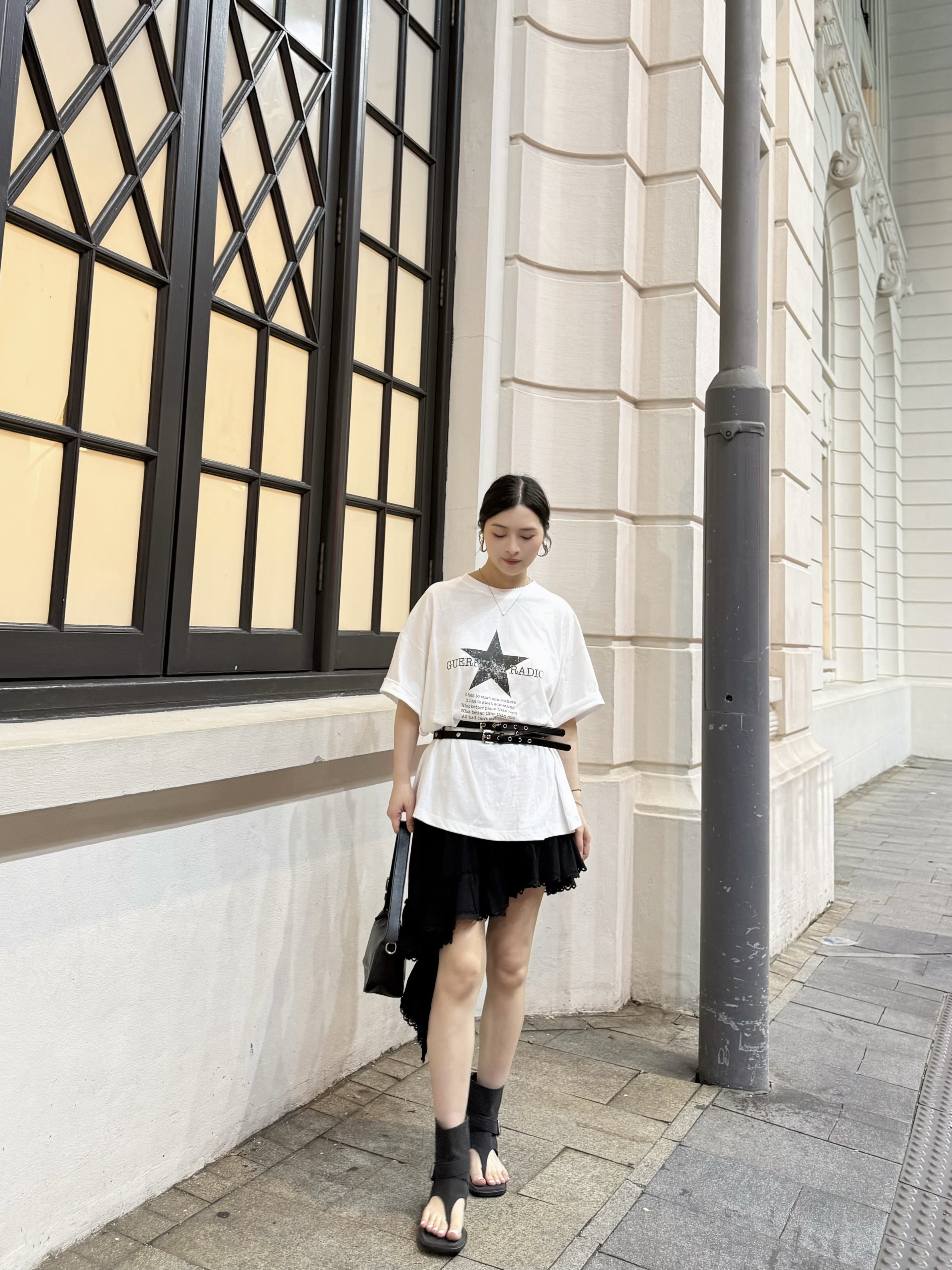 P66 洗水棉星星Tee