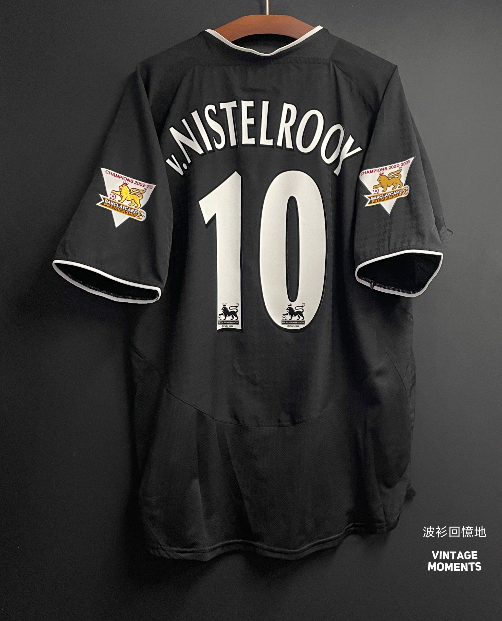 曼聯03/04客場 雲佬 MANCHESTER UNITED 2003-2004 AWAY FOOTBALL SHIRT NISTELROOY