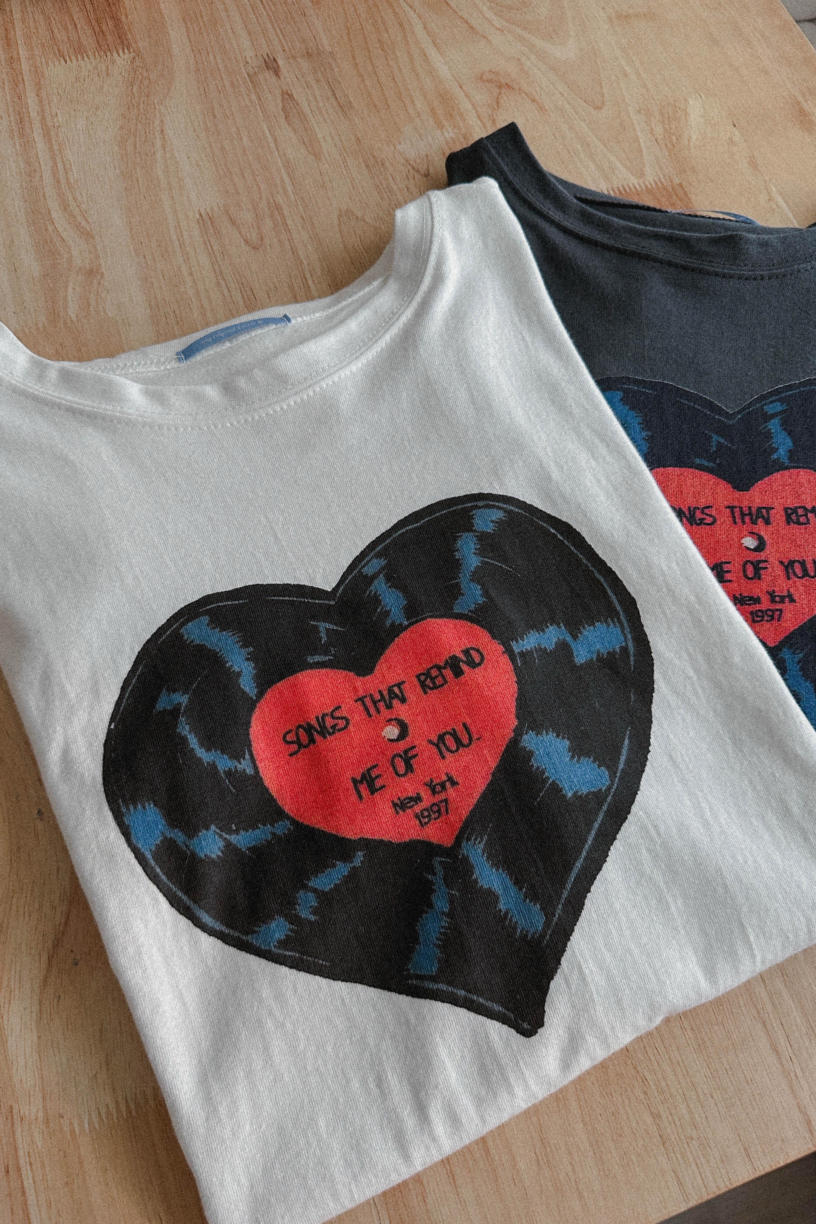 心型唱片CD Print Tee (兩色入)