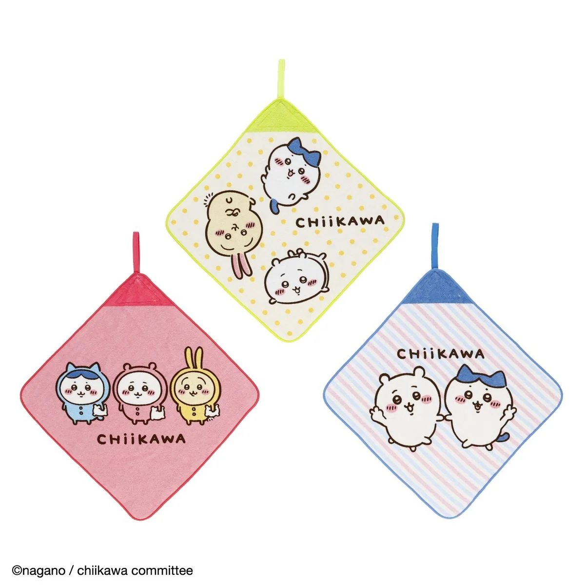 Chiikawa 動畫版 掛繩抺手巾 3條裝