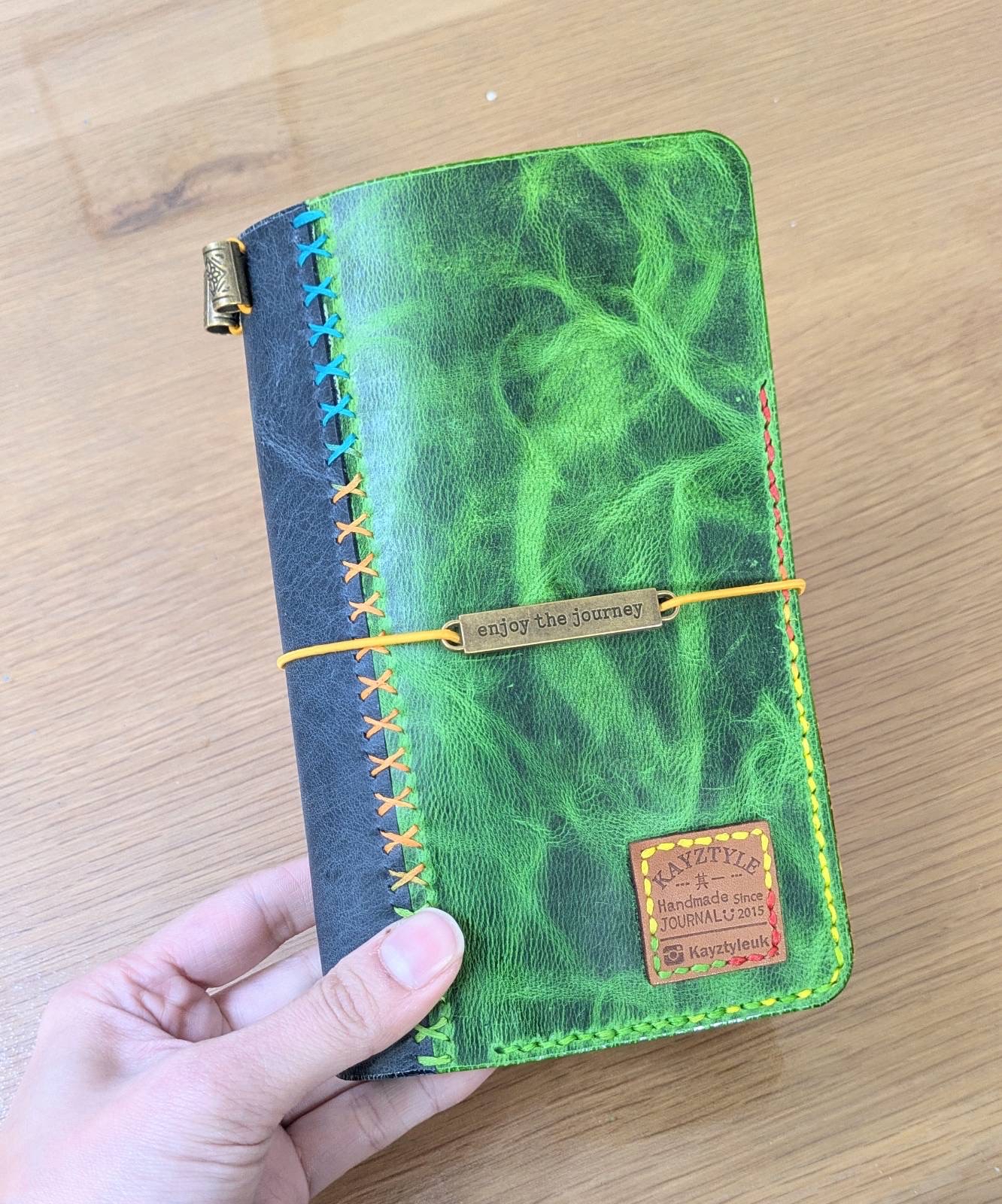 The Traveler’s Duo-Tone Hand-stitched Journal 