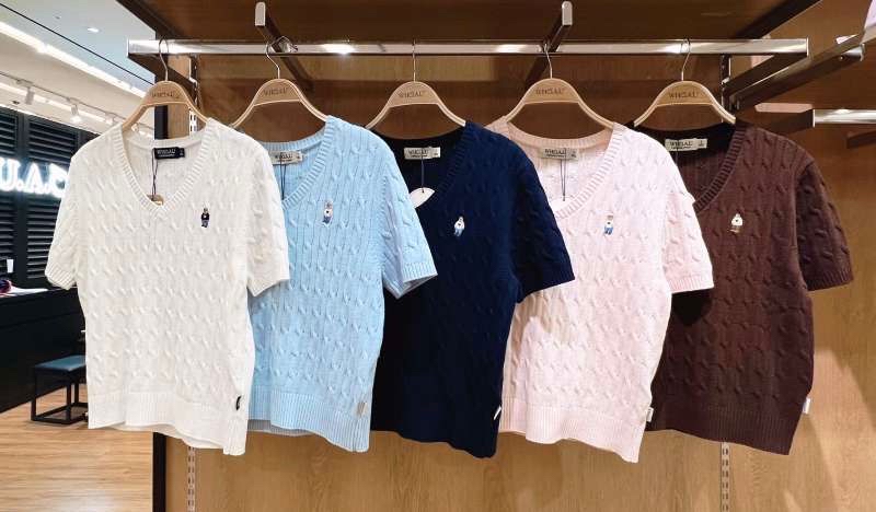 *🇰🇷韓國直送最新款Who.A.U 刺繡小熊V領針織衫 折扣優惠🈹*