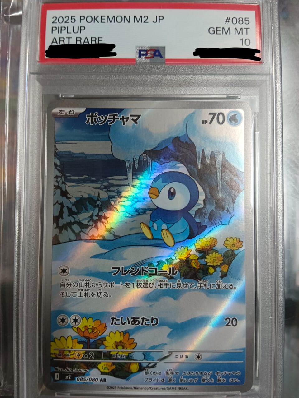 Pokemon TCG Japanese Version - Piplup-085/080 (PSA10)