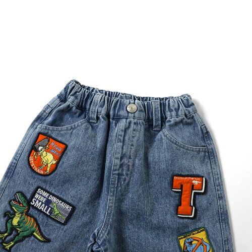 🆕【⭐訂購⭐】🌀 🇯🇵 日本直送 福井縣恐龍博物館 恐龍刺繡貼片 牛仔短褲［2款選］🌀 [ELDA-0077][260508]