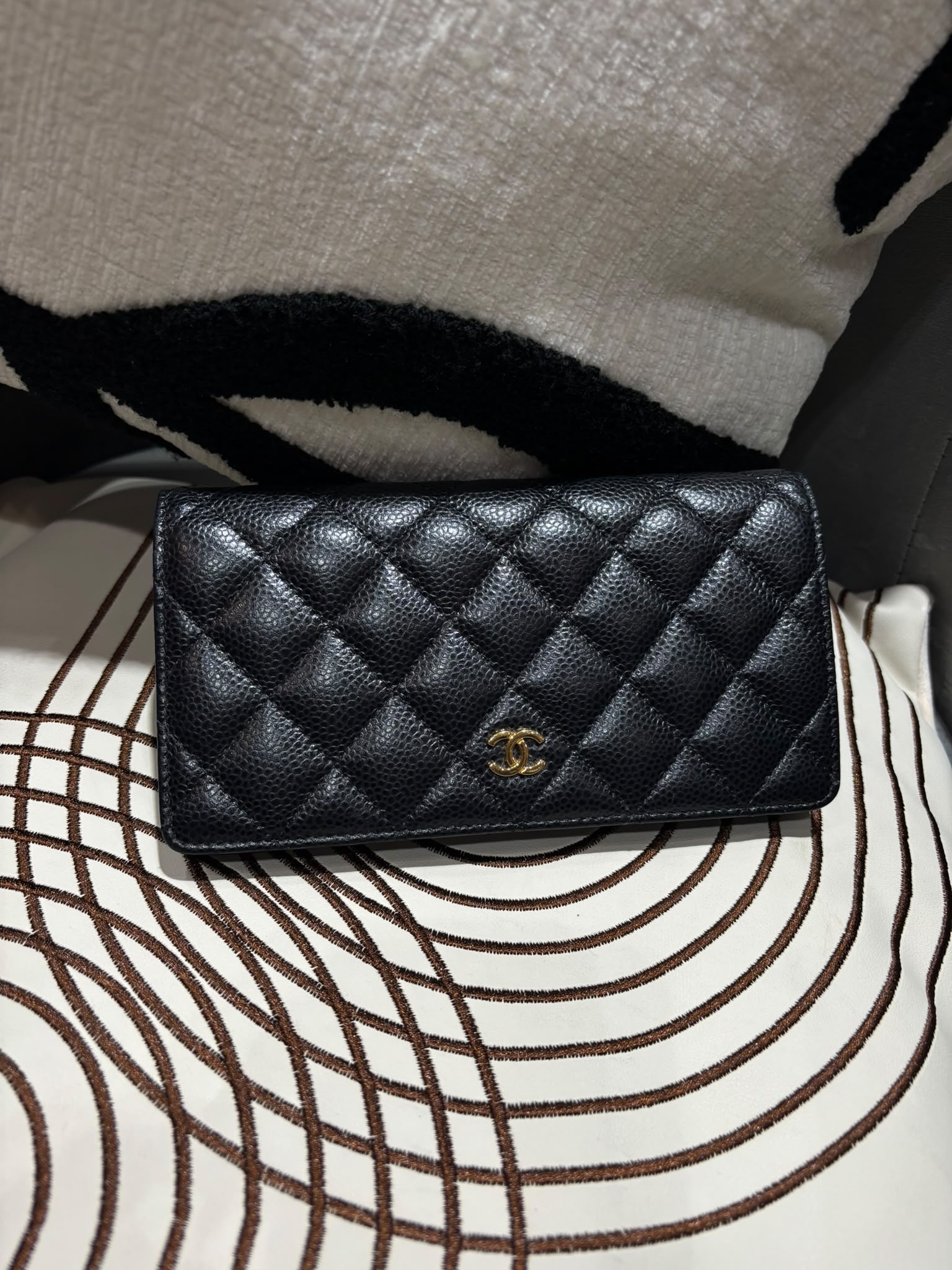 Chanel Wallet 黑色荔枝牛皮 100%Authentic, 95%New ✅25貼✅box