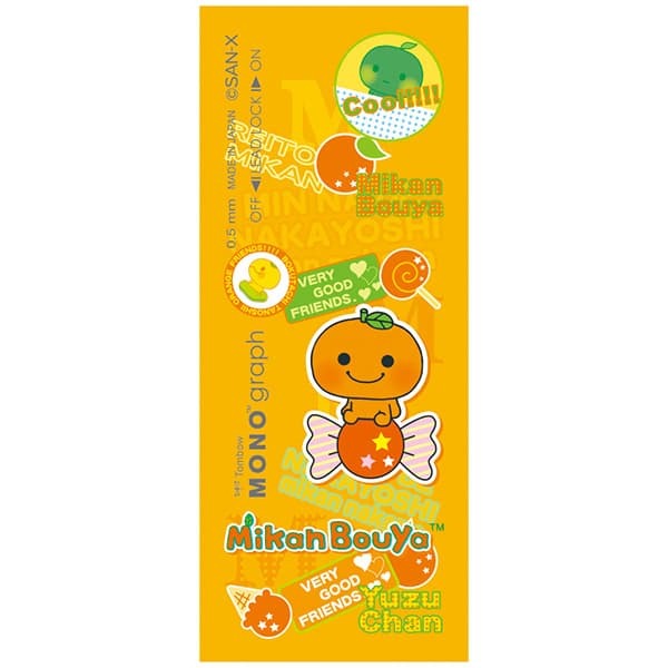 現貨｜San-X Mikan Bouya 蜜柑男孩 日本製 TOMBOW 蜻蜓牌 MONO graph 0.5mm 鉛芯筆 (PH26307)