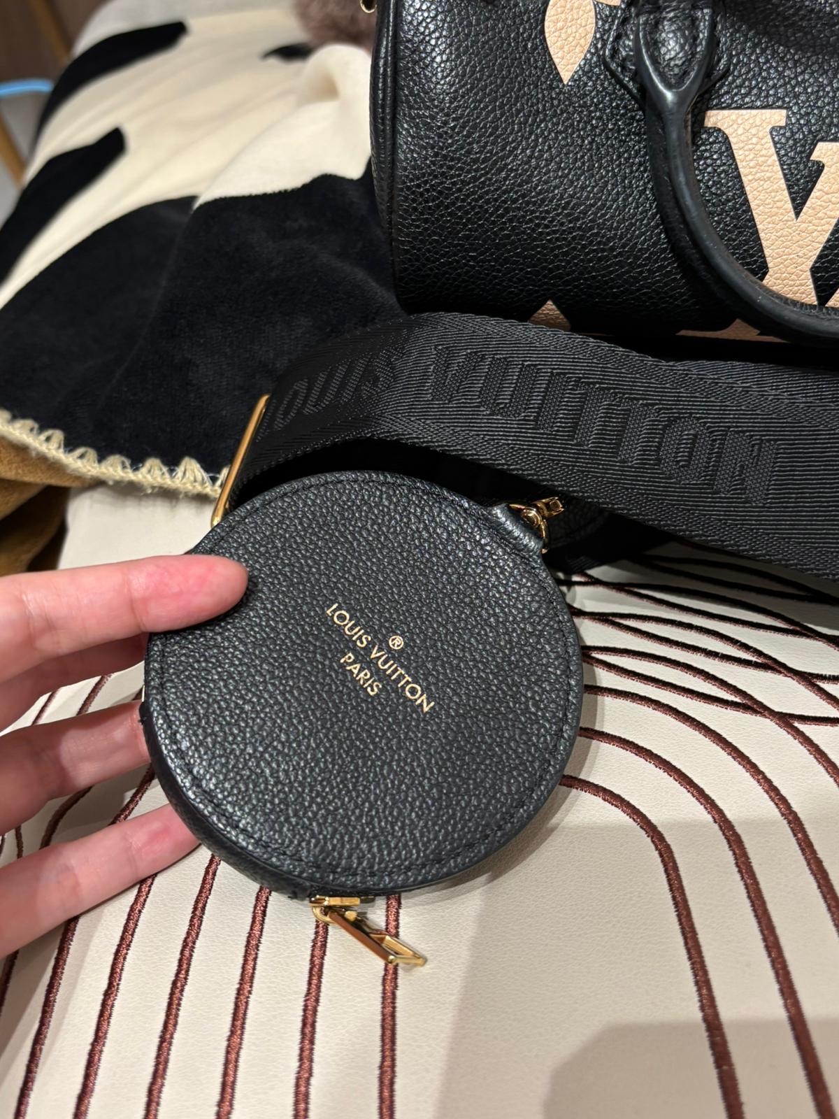 Lv Papillon BB M45980 Empreinte Monogram Calfskin 2way Bag NFC 100%Authentic ,95%new ✅dust bag✅Strap