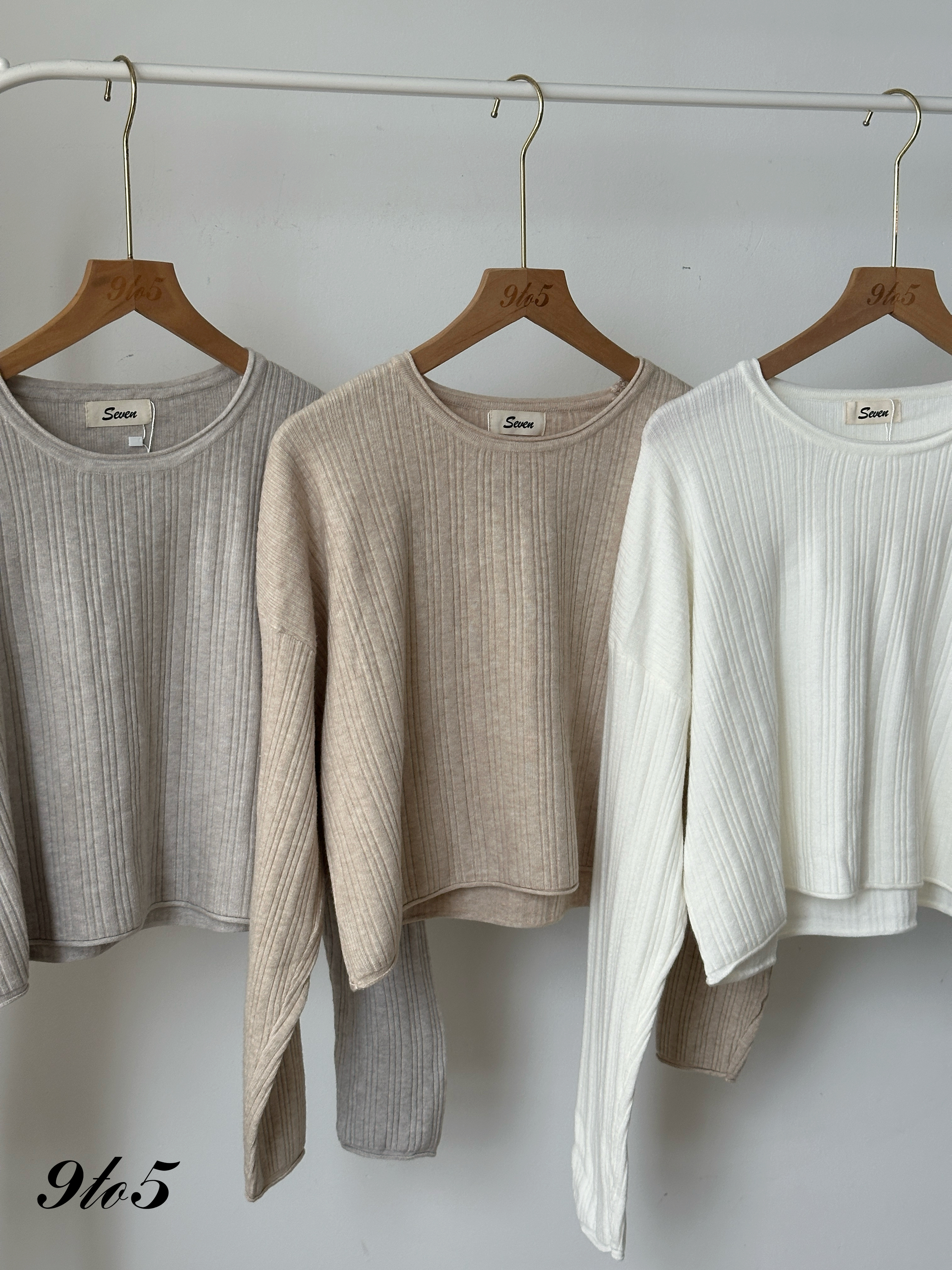 T4130 Long Sleeve Knit Top - 6 Colors 