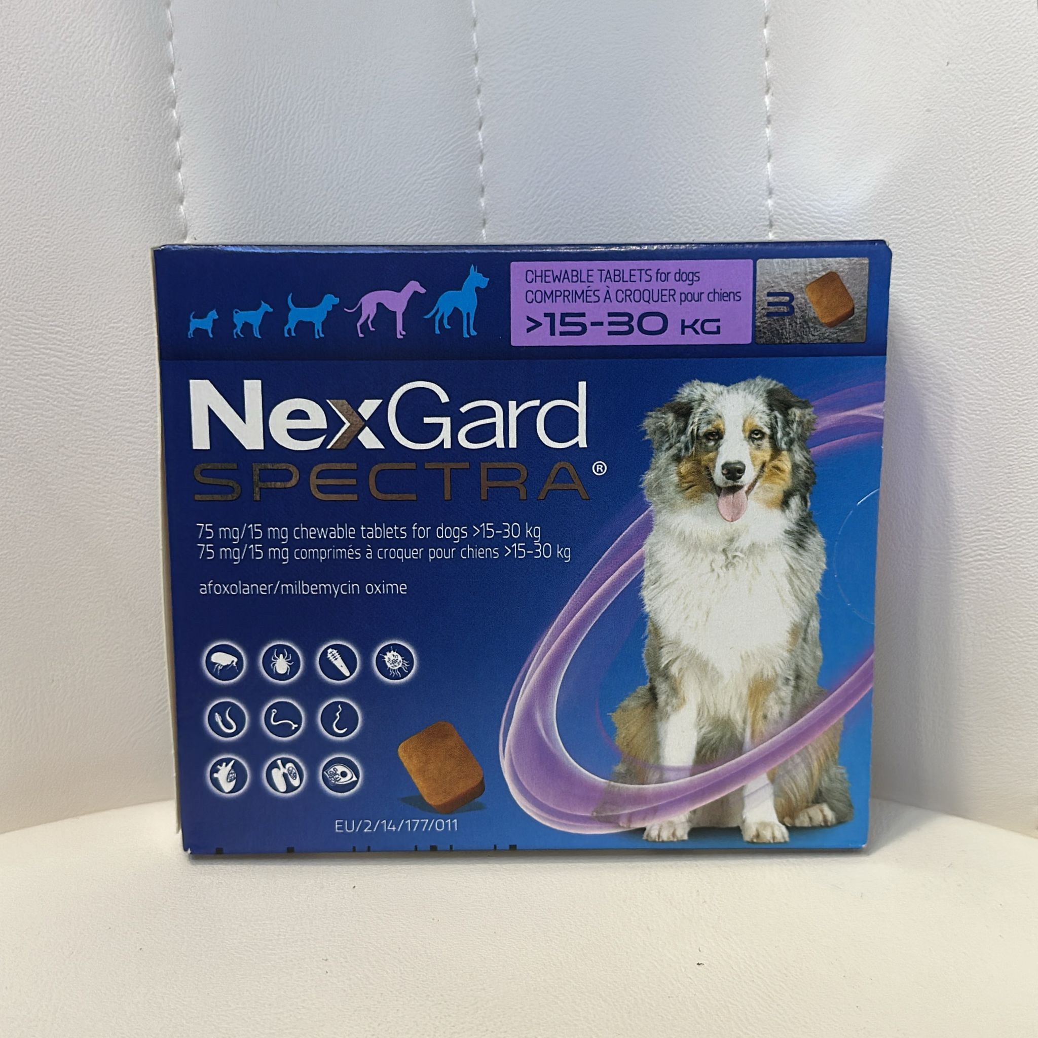 NexGard Spectra 全方位驅蟲口服咀嚼片 3粒裝 Large Dog 15-30Kg