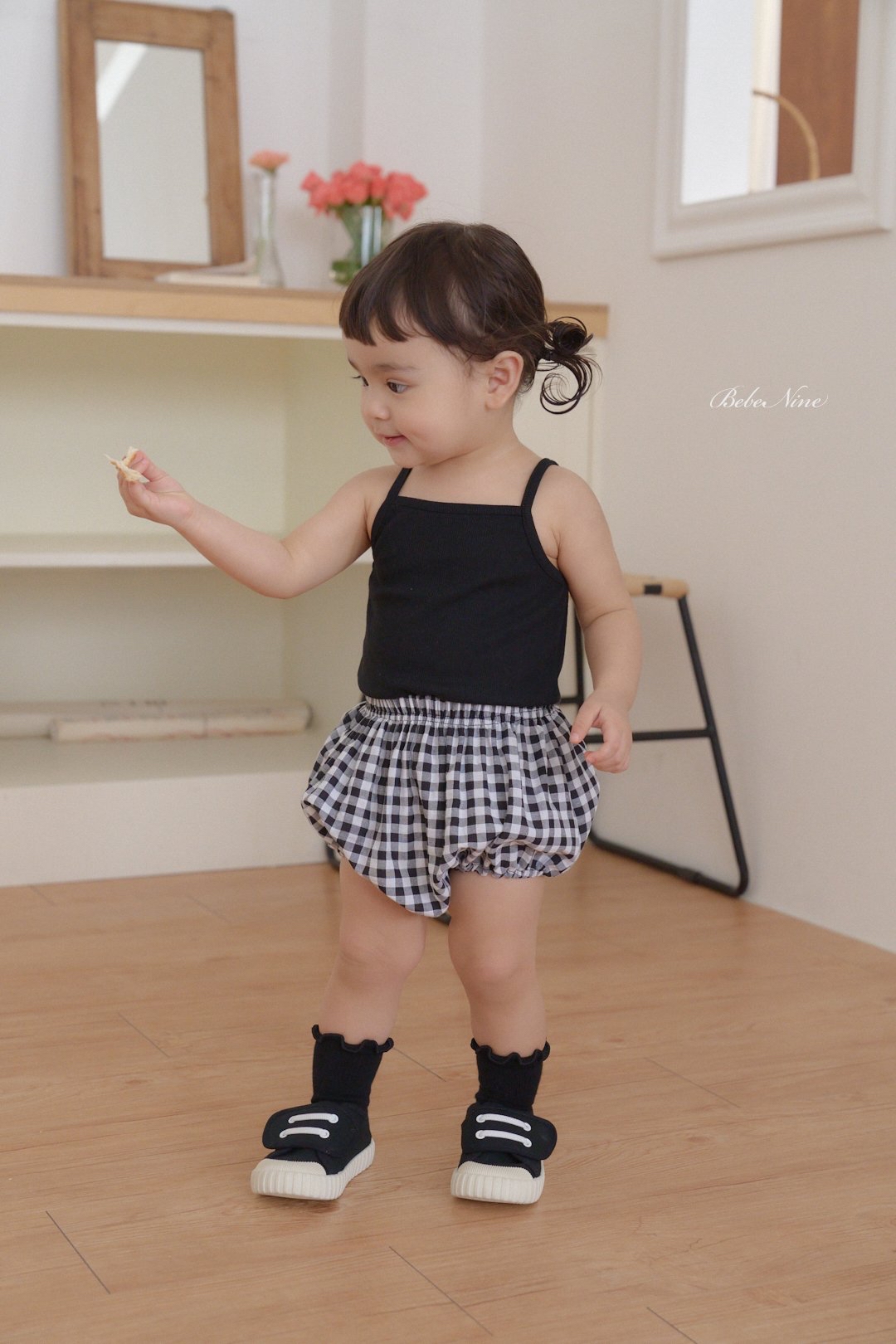 ☀️預訂 韓國直送☀️🇰🇷Bebenine三色標籤吊帶背心格紋上下套裝