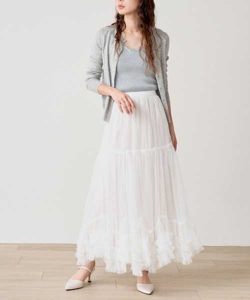 <JP> 超限量！薄紗 Ruffles 蓬蓬裙* 4色入 <預購>