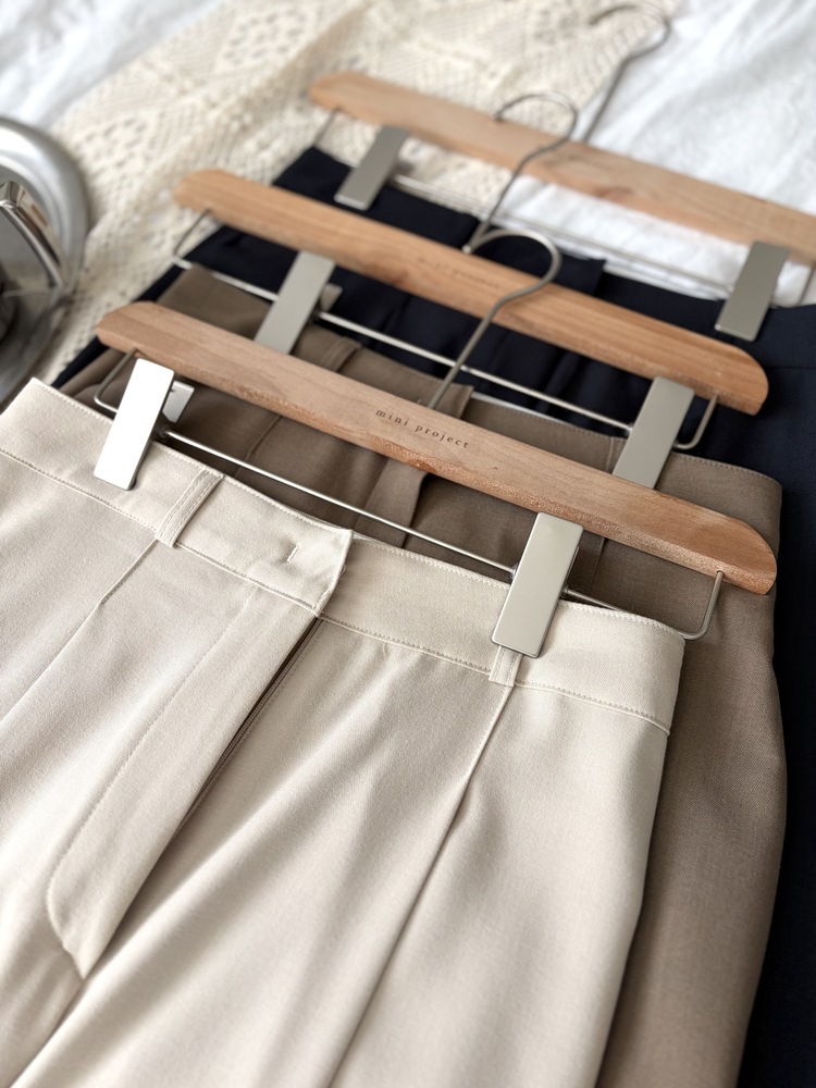 [輕薄!] Summer Timeless Rayon Pants (Light Beige)