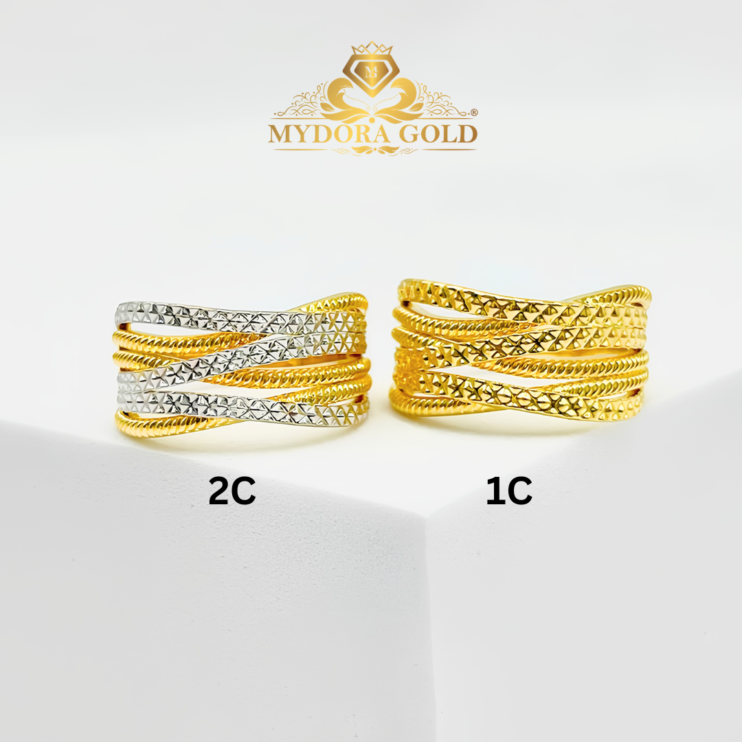 MYDORA Cincin Silang Signature 6 Layer (5G) l EMAS 916/22K