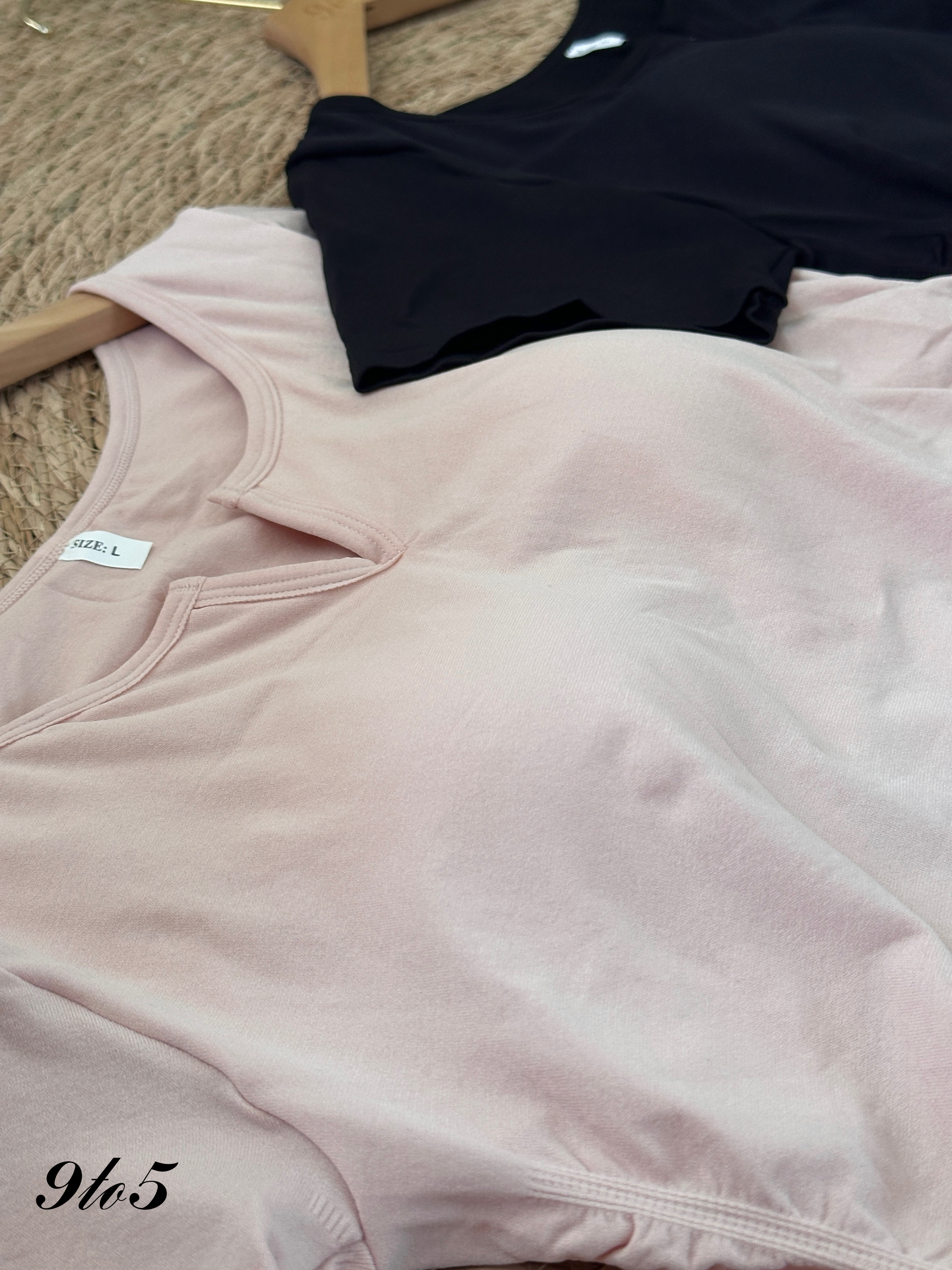 T4086 Short Sleeve Bra Top - 4 Colors 