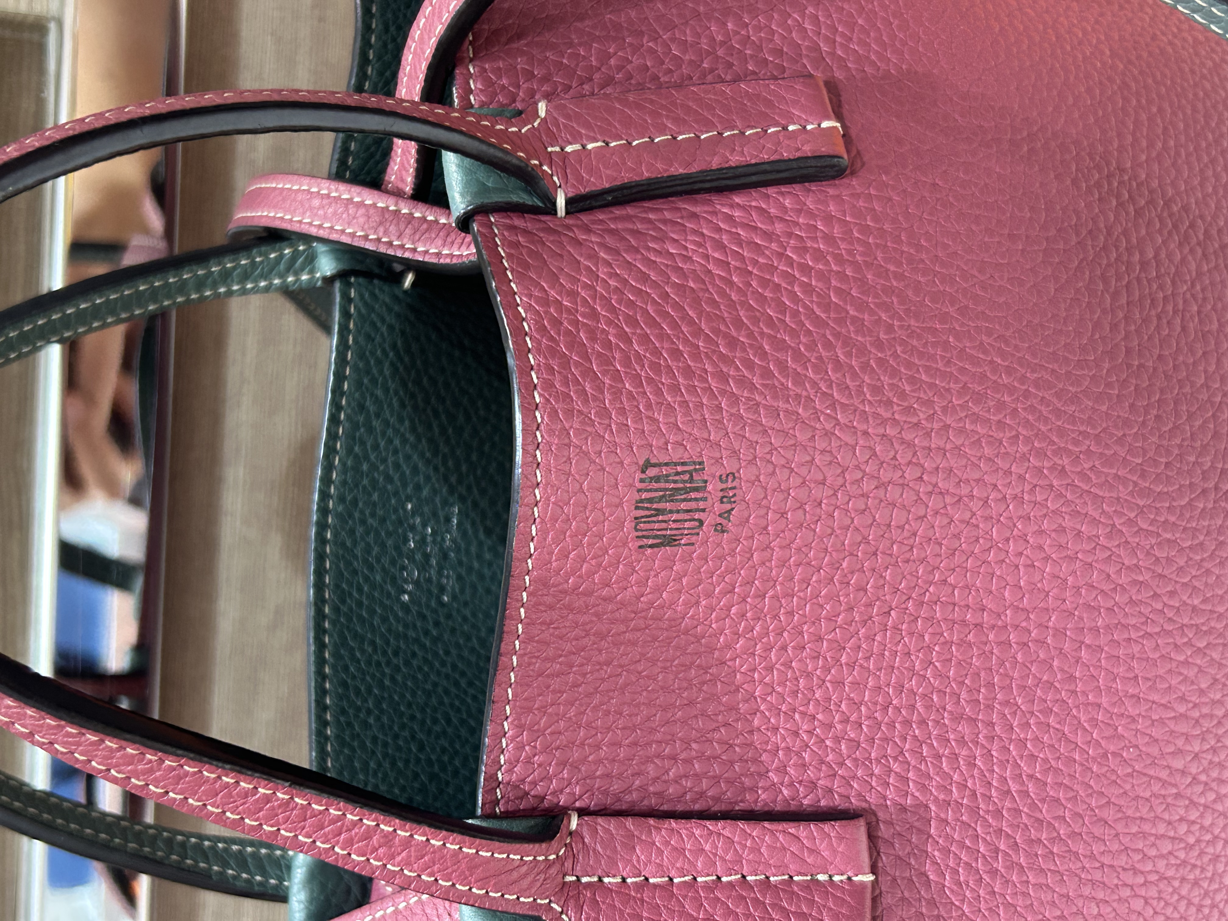 Moynat tote bag reversible calfskin  ,100%Authentic,98%new✅Dust bag