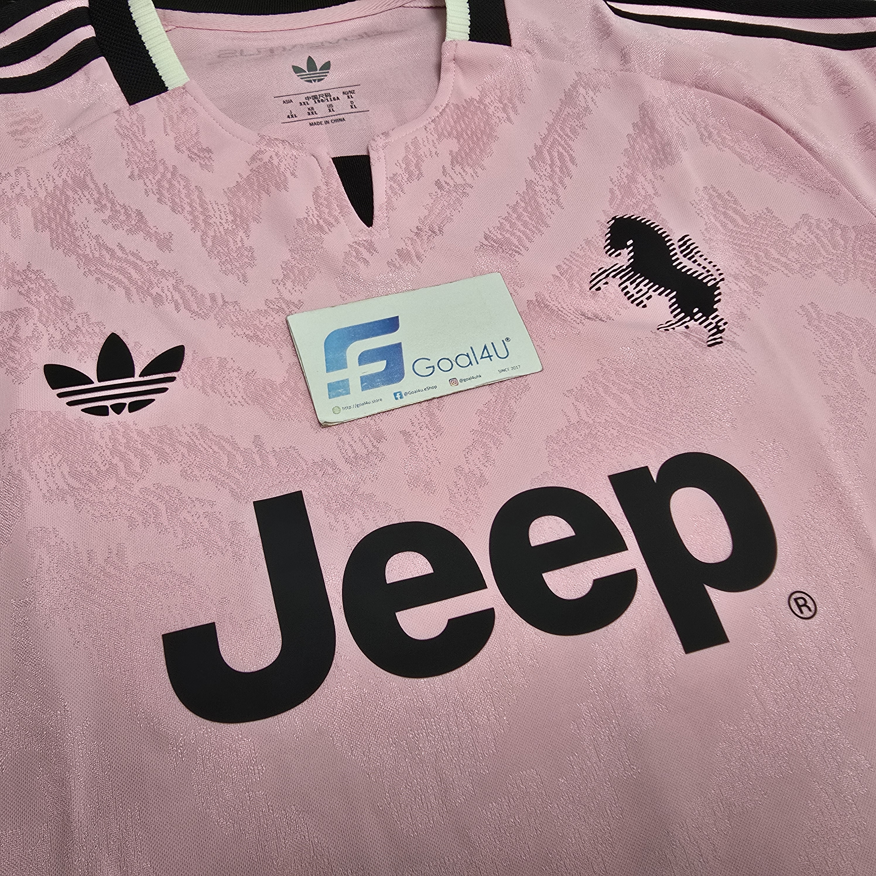 🌸重溫百年經典粉紅 Adidas Juventus 祖雲達斯 2026-27 作客球員版球衣  (可加印字章) KR4646