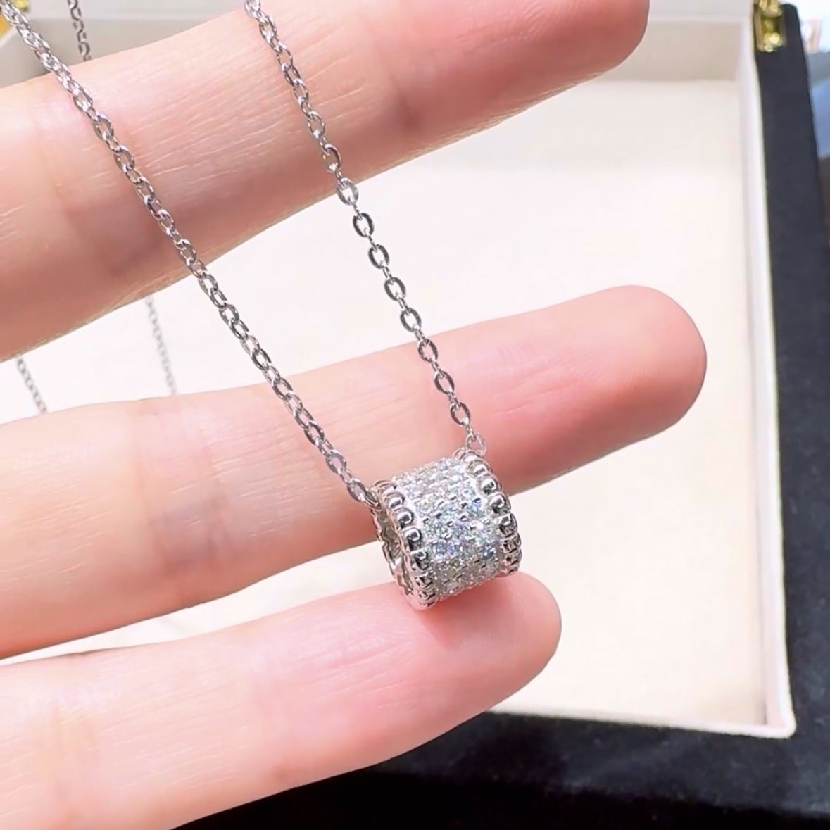 莫桑钻～小蛮腰项链✨