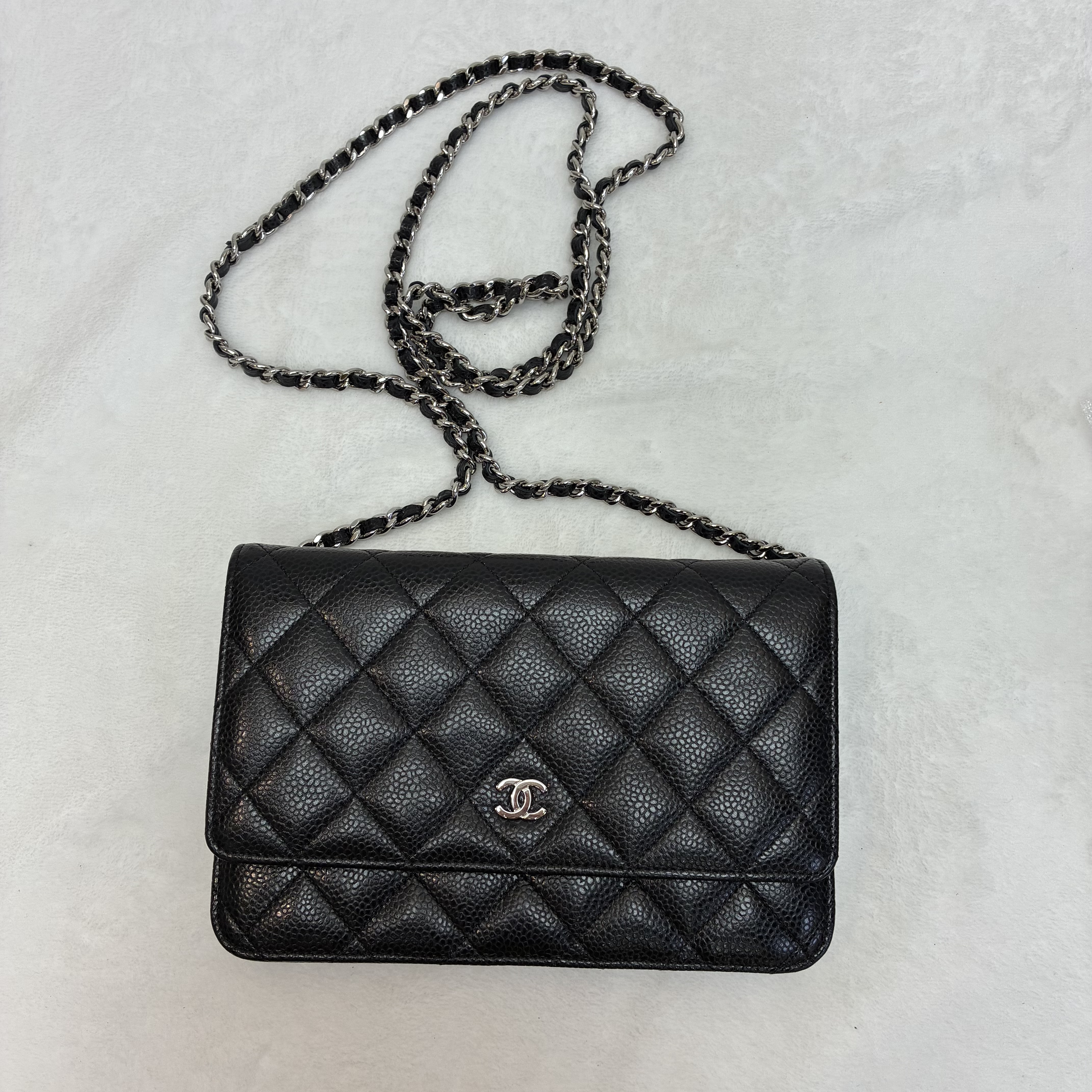 Chanel WOC 荔枝紋牛皮黑色經典🖤