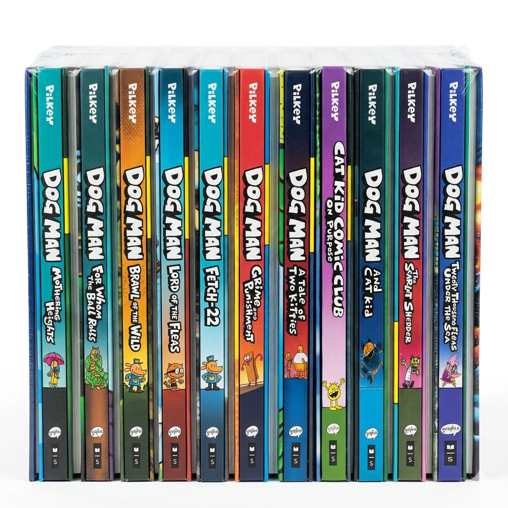 Dog Man bookset 19 books  hardcover  |  點讀版 神探狗 S60